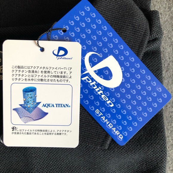 Vintage Phiten Raku Short Sleeve Polo Shirt Large - Picture 4 of 10